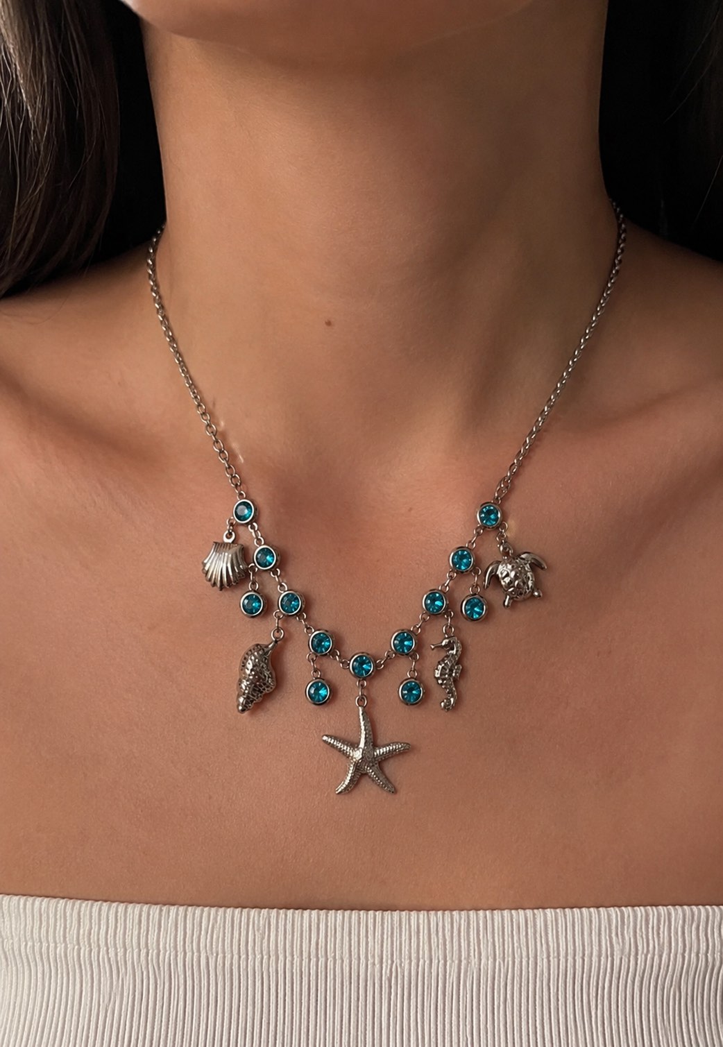 andros blue necklace