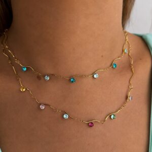 rainbow spark necklace