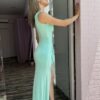 aurora mint dress